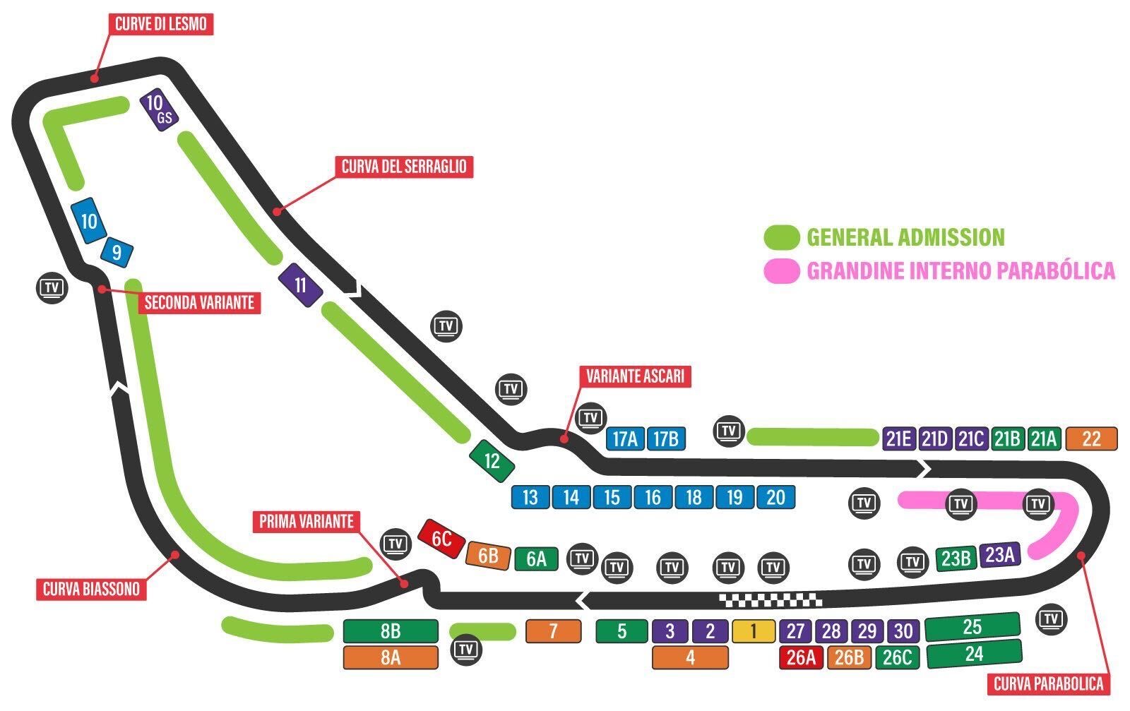 Grandstand 17B Tickets | F1 Italy 2025 | Autodromo Monza