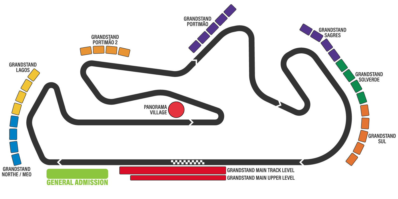 Mappa dell'Algarve International Circuit | Gran Premio di Portogallo F1  | Portogallo | Biglietti ufficiali | portugal.gp