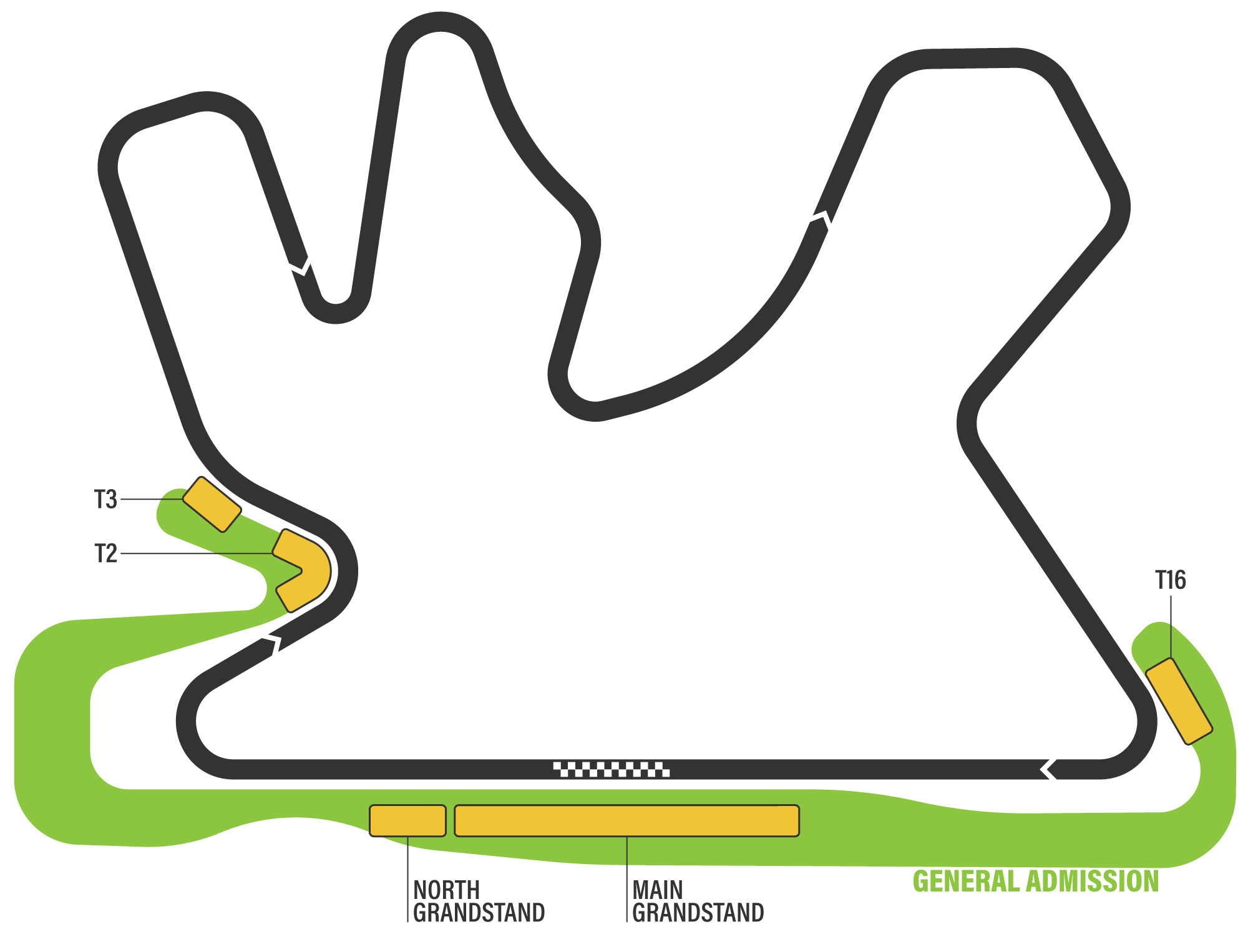 Mapa del circuito | Lusail International Circuit | 2025 MotoGP Qatar Grand Prix | MotoGP