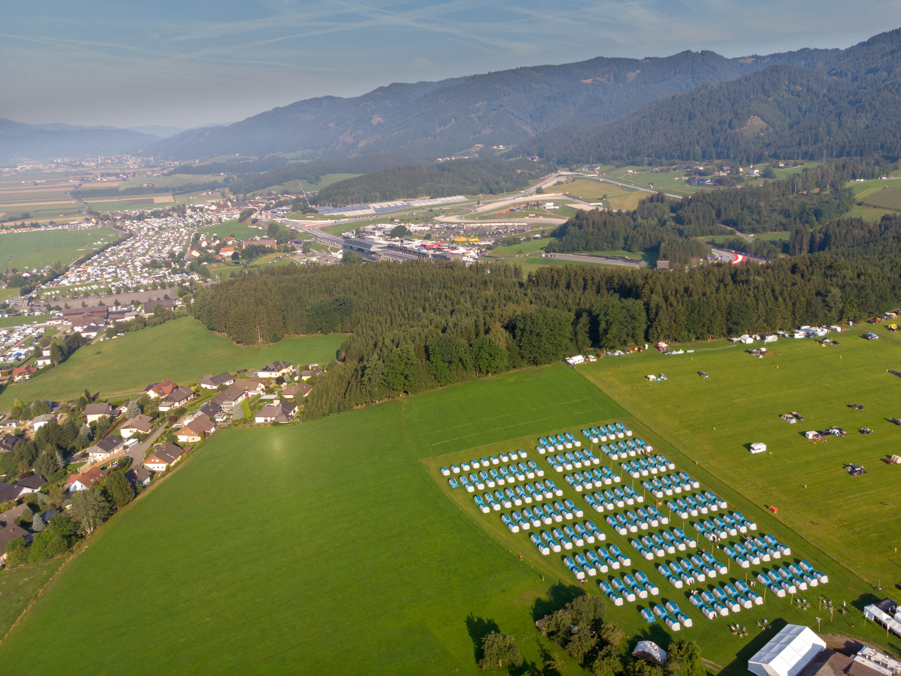 Distanza a piedi dal Red Bull Ring | Miglior punteggio Camping & Hotel | F1 & MotoGP | Red Bull Ring | Spielberg - Austria
