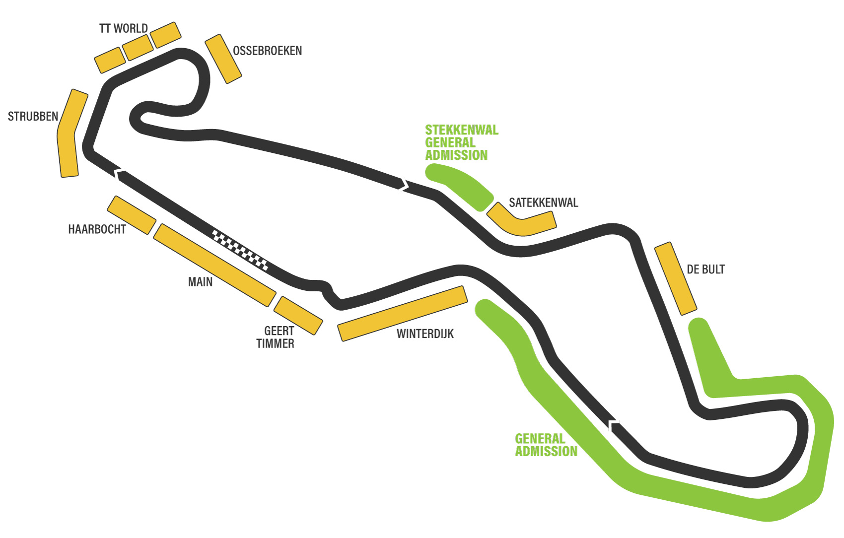 Circuit map | TT Circuit Assen | 2025 MotoGP Netherlands Grand Prix | MotoGP